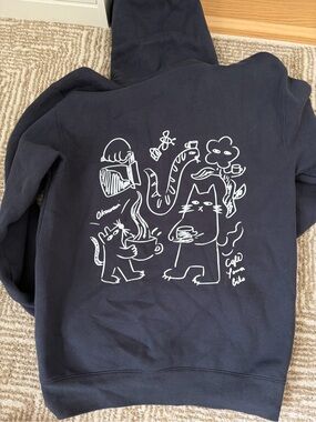 Black Pullover Hoodie - Men's